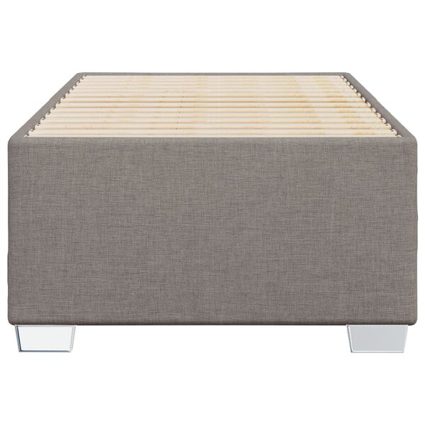vidaXL Σκελετός Κρεβατιού Χωρίς Στρώμα Taupe 90x190 εκ. Υφασμάτινο