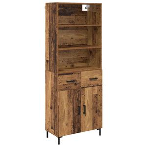 vidaXL Highboard &Pi;&alpha;&lambda;&iota;ό &xi;ύ&lambda;&omicron; 69,5 x 34 x 180 &epsilon;&kappa;. &Epsilon;&pi;&epsilon;&xi;&epsilon;&rho;&gamma;&alpha;&sigma;&mu;έ&nu;&omicron; &xi;ύ&lambda;&omicron;