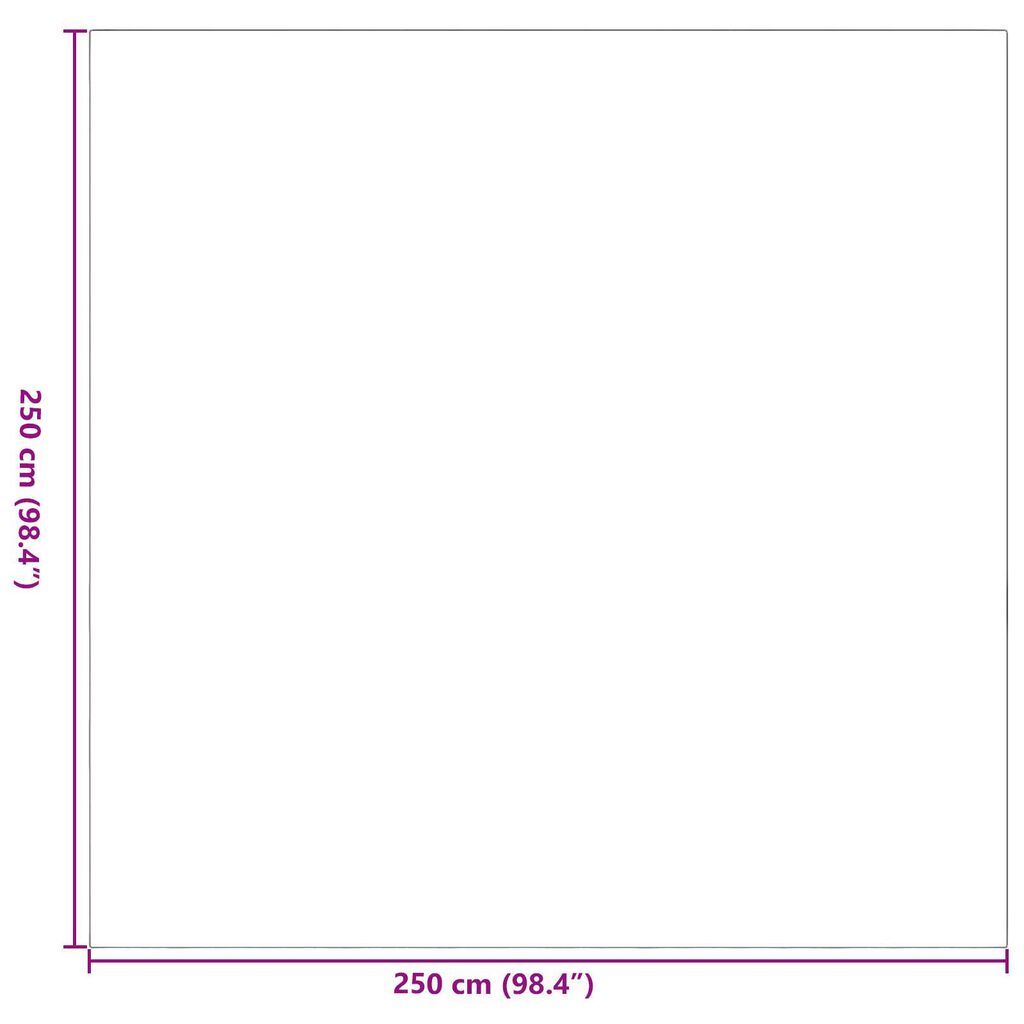 vidaXL Υπαίθριο Χαλί 'ARAKIL' Γκρι 250x250 εκ PP