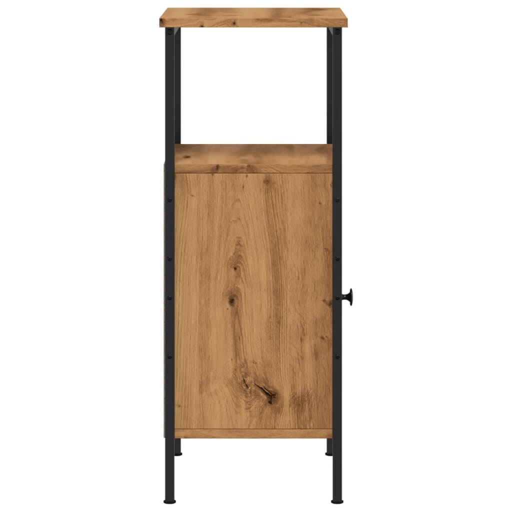 vidaXL Κομοδίνο τεχνίτης Δρυς 41x31x80 εκ. από Επεξεργασμένο Ξύλο