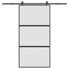 vidaXL &Sigma;&upsilon;&rho;ό&mu;&epsilon;&nu;&eta; &pi;ό&rho;&tau;&alpha; &mu;&epsilon; &sigma;&epsilon;&tau; &upsilon;&lambda;&iota;&kappa;&omicron;ύ 102,5x205 cm &alpha;&pi;ό &gamma;&upsilon;&alpha;&lambda;ί&&Alpha;&lambda;&omicron;&upsilon;&mu;ί&nu;&iota;&omicron;