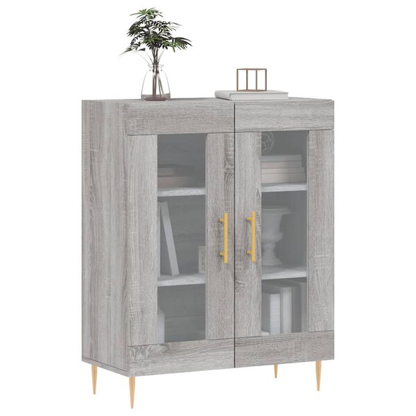 vidaXL Ντουλάπι Γκρι Sonoma 69,5 x 34 x 90 εκ. από Επεξεργασμένο Ξύλο