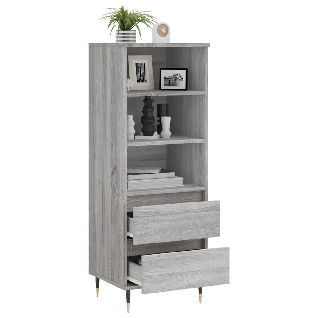 vidaXL Ντουλάπι Γκρι Sonoma 40x36x110 εκ. από Επεξεργασμένο Ξύλο