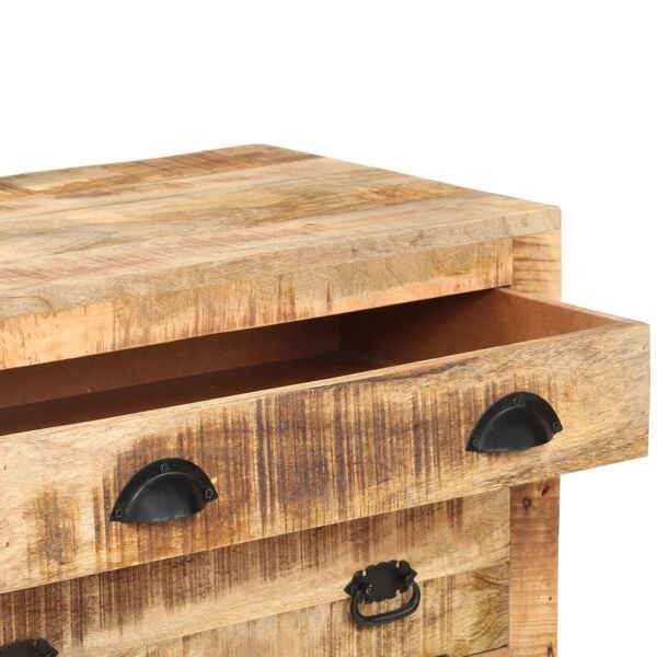 vidaXL Συρταριέρα με Ρόδες 70 x 40 x 75 εκ. από Μασίφ Ξύλο Μάνγκο