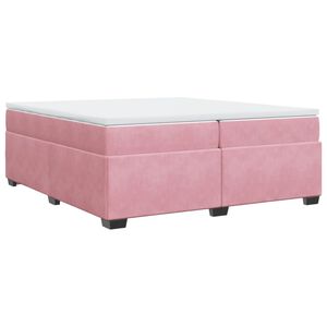 vidaXL &Kappa;&rho;&epsilon;&beta;ά&tau;&iota; Boxspring &mu;&epsilon; &Sigma;&tau;&rho;ώ&mu;&alpha; &Rho;&omicron;&zeta; 200x200 &epsilon;&kappa;. &Beta;&epsilon;&lambda;&omicron;ύ&delta;&iota;&nu;&omicron;
