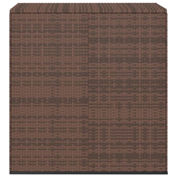 vidaXL Κουτί Μαξιλαριού Κήπου Καφέ 100x49x103,5 εκ. Ρατάν Πολυαιθ.