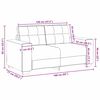 vidaXL Καναπές 2 pcs Καφέ 221 x 78 x 80 εκ Τεχνητό δέρμα