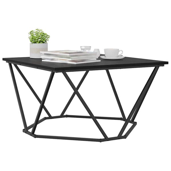 vidaXL Τραπεζάκι σαλονιού Μαύρη δρυς 80 x 80 x 45 cm