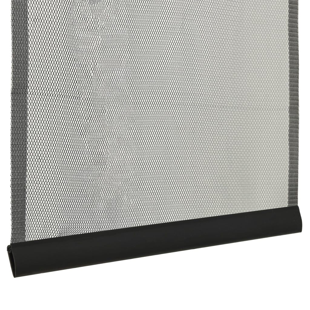 vidaXL Σήτα Πόρτας Κουρτίνα 5 Τεμαχίων Μαύρη 120 x 240 εκ.