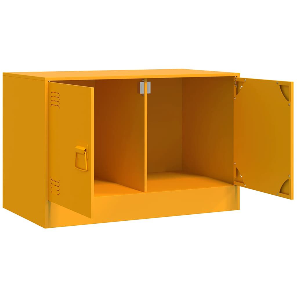 vidaXL Έπιπλο Τηλεόρασης Μουσταρδί Κίτρινο 67x39x44 εκ. από Ατσάλι