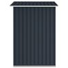 vidaXL Αποθήκη Κήπου Ανθρακί 205 x 129 x 183 εκ. Γαλβανισμένο Ατσάλι