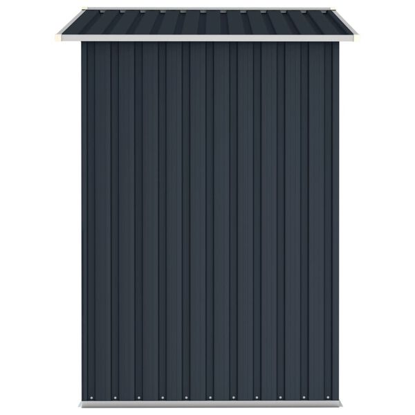 vidaXL Αποθήκη Κήπου Ανθρακί 205 x 129 x 183 εκ. Γαλβανισμένο Ατσάλι