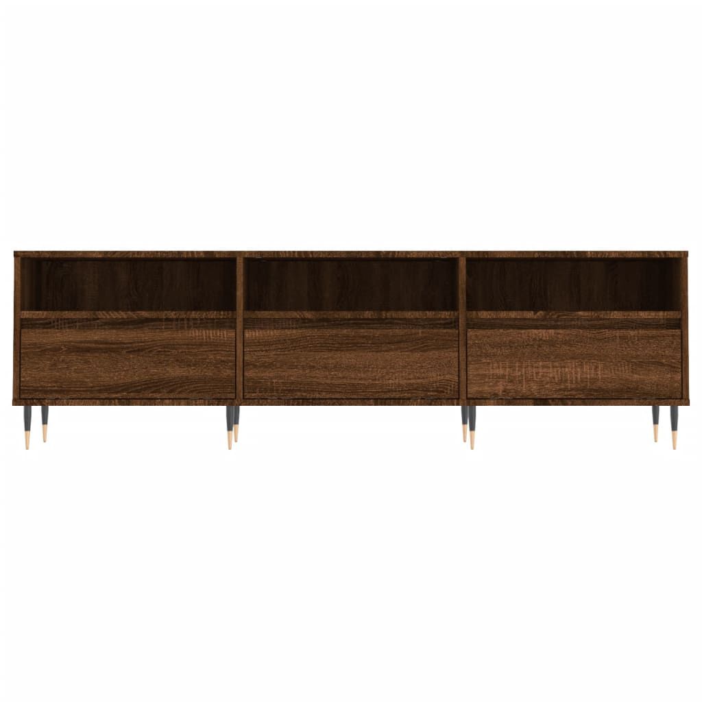 vidaXL Έπιπλο Τηλεόρασης Καφέ Δρυς 150x30x44,5 εκ. Επεξεργασμένο Ξύλο