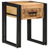 vidaXL End Table &Kappa;&alpha;&phi;έ &kappa;&alpha;&iota; &Mu;&alpha;ύ&rho;&omicron; 40 x 40 x 50 cm &Sigma;&tau;&epsilon;&rho;&epsilon;ό &xi;ύ&lambda;&omicron; &mu;ά&nu;&gamma;&kappa;&omicron;