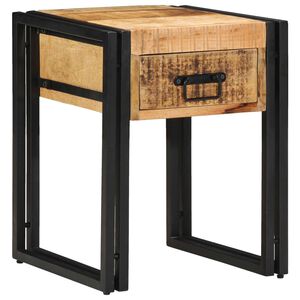 vidaXL End Table &Kappa;&alpha;&phi;έ &kappa;&alpha;&iota; &Mu;&alpha;ύ&rho;&omicron; 40 x 40 x 50 cm &Sigma;&tau;&epsilon;&rho;&epsilon;ό &xi;ύ&lambda;&omicron; &mu;ά&nu;&gamma;&kappa;&omicron;