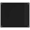 vidaXL Πίσω Πάνελ Κουζίνας Μαύρο 70 x 60 cm σκληρυμένο γυαλί