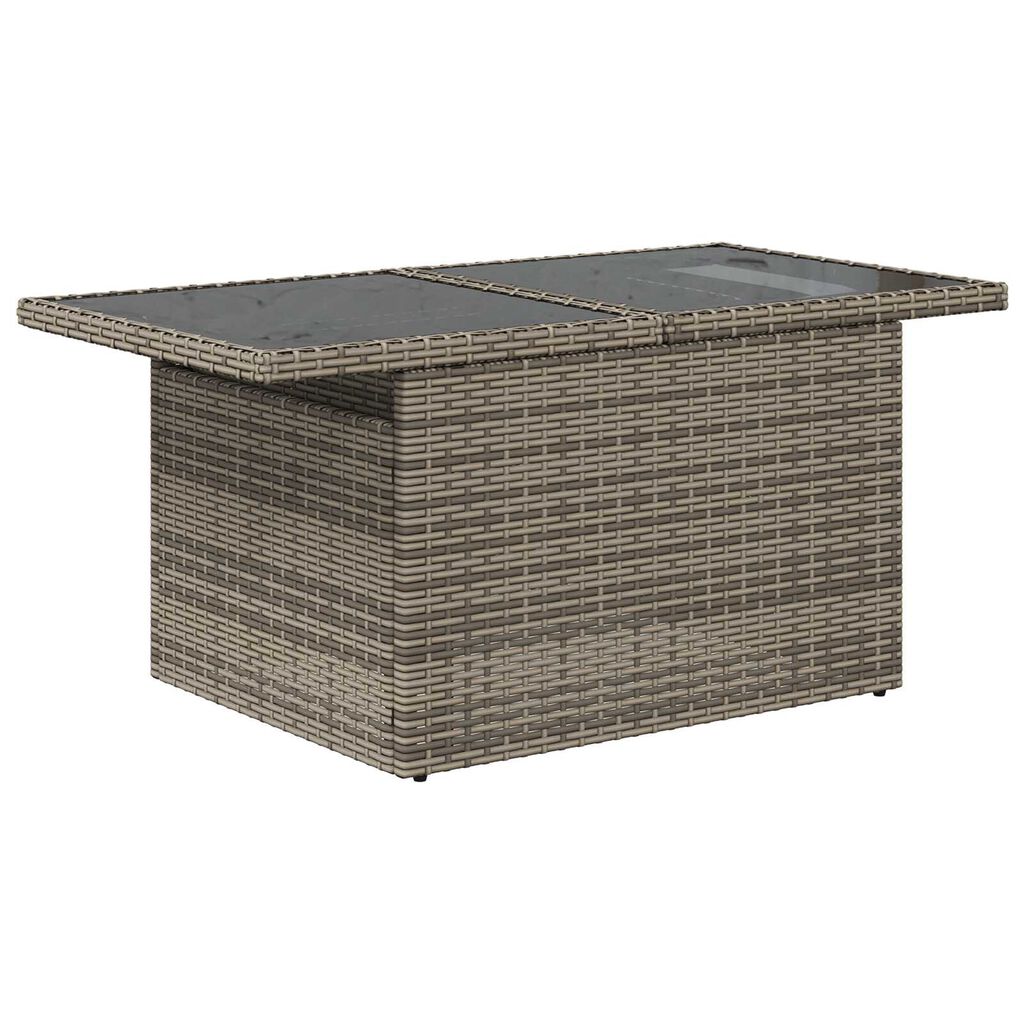 vidaXL Σετ Καναπέ Κήπου 7 pcs Γκρι 100 x 55 x 73 εκ Πολυ ράταν