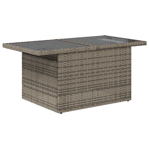 vidaXL Σετ Καναπέ Κήπου 7 pcs Γκρι 100 x 55 x 73 εκ Πολυ ράταν