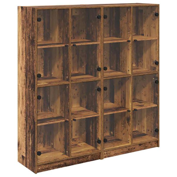 vidaXL Highboard 2 pcs &Pi;&alpha;&lambda;&iota;ό &Xi;ύ&lambda;&omicron; 68 x 37 x 142 &epsilon;&kappa; &Epsilon;&pi;&epsilon;&xi;&epsilon;&rho;&gamma;&alpha;&sigma;&mu;έ&nu;&omicron; &xi;ύ&lambda;&omicron;