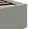 vidaXL Πλαίσιο Κρεβατιού με Αποθ. Χώρο/LED Αν. Γκρι 120x200 εκ. Ύφασμα
