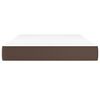 vidaXL Στρώμα με Pocket Springs Καφέ 120x200x20 εκ. Συνθετικό Δέρμα