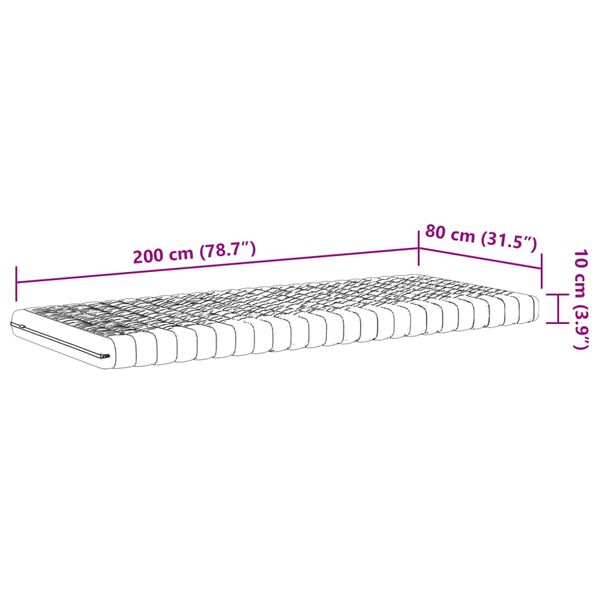 vidaXL Καναπές Κρεβάτι Συρόμενος+Στρώμα 80x200εκ.Μασίφ Ξύλο Πεύκου