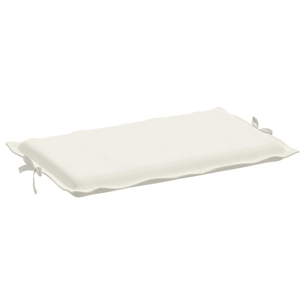 vidaXL Μαξιλάρι Ξαπλώστρας Κρεμ 186x58x4 εκ. Ύφασμα