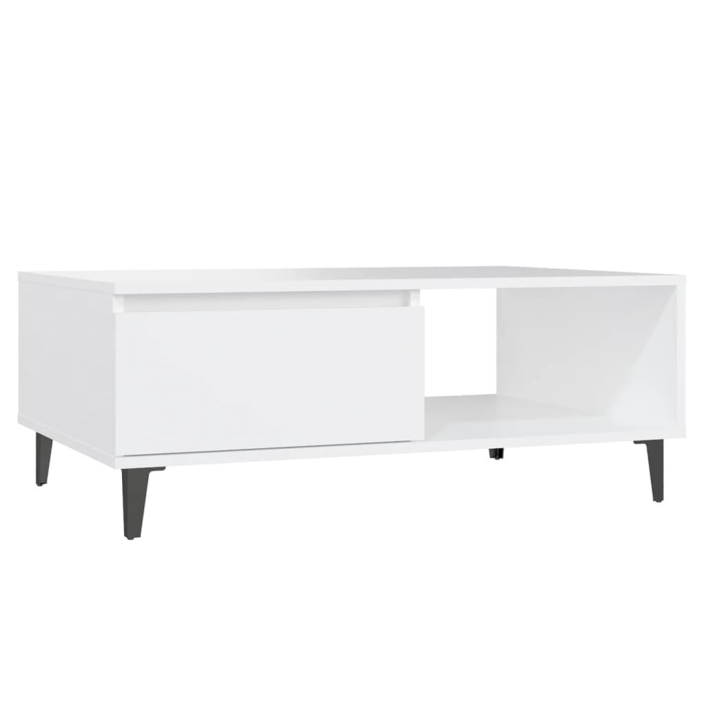 vidaXL Τραπεζάκι Σαλονιού Λευκό 90 x 60 x 35 εκ. από Μοριοσανίδα