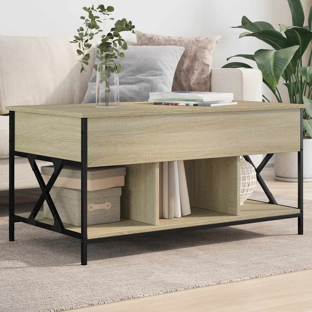 vidaXL Τραπεζάκι Σαλονιού Sonoma Δρυς 100x55x50 εκ. Επεξεργασμένο Ξύλο