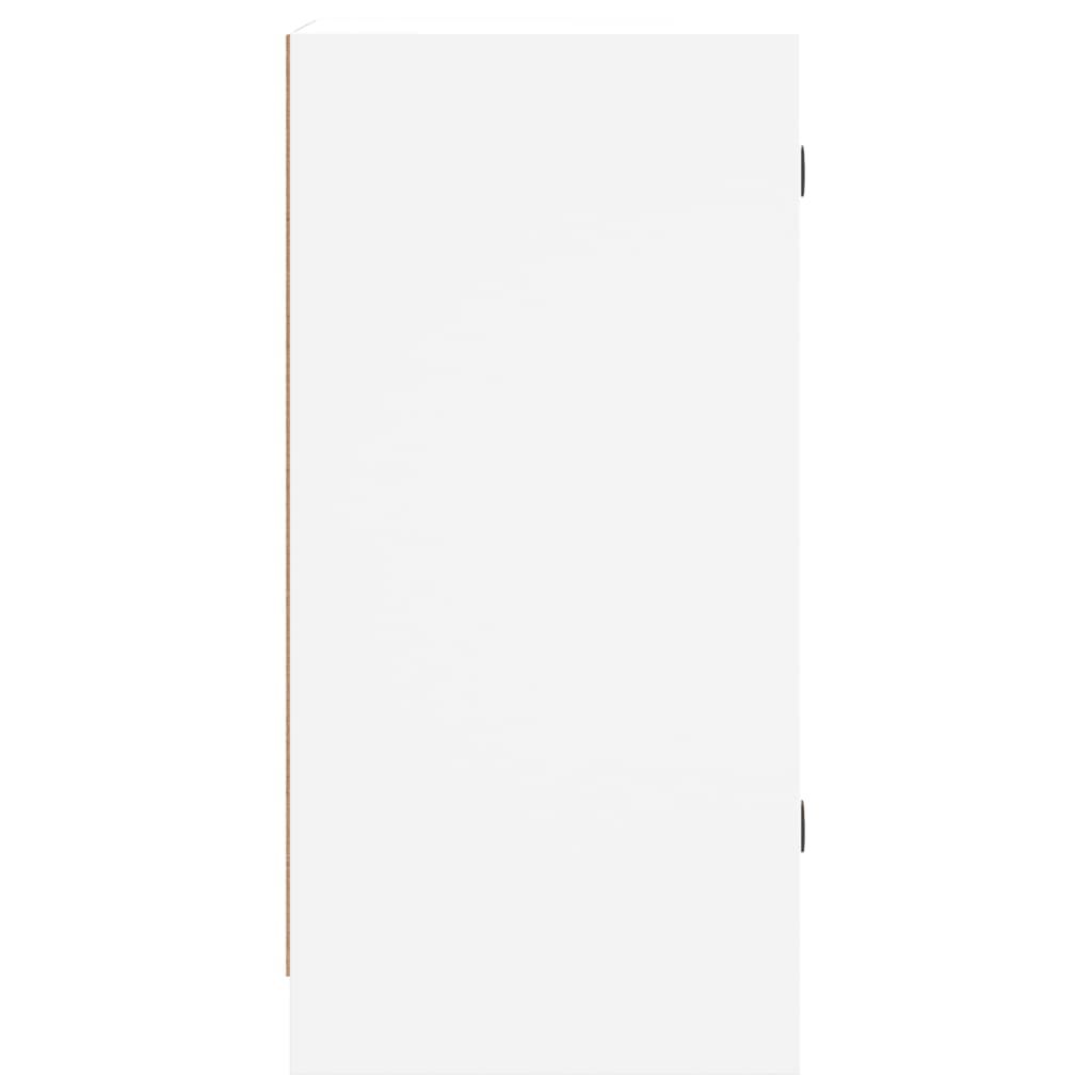 vidaXL Βοηθητικό Ντουλάπι Λευκό 35x37x75,5 εκ. με Γυάλινες Πόρτες