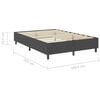 vidaXL &Pi;&lambda;&alpha;ί&sigma;&iota;&omicron; &Kappa;&rho;&epsilon;&beta;&alpha;&tau;&iota;&omicron;ύ Boxspring &Gamma;&kappa;&rho;&iota; 160 x 200 &epsilon;&kappa;. &Upsilon;&phi;&alpha;&sigma;&mu;ά&tau;&iota;&nu;&omicron;