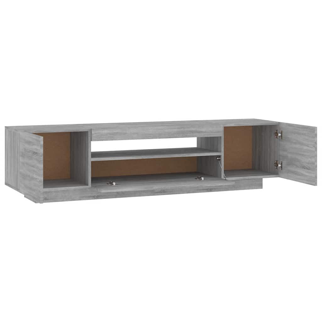 vidaXL Έπιπλο Τηλεόρασης με LED Γκρι Sonoma 160x35x40εκ.