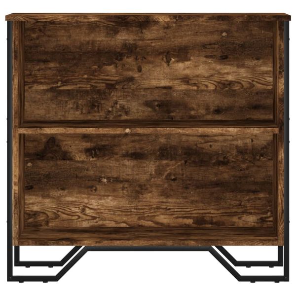 vidaXL Βιβλιοθήκη Καπνιστή Δρυς 80x31x74,5 εκ. από Επεξεργασμένο Ξύλο