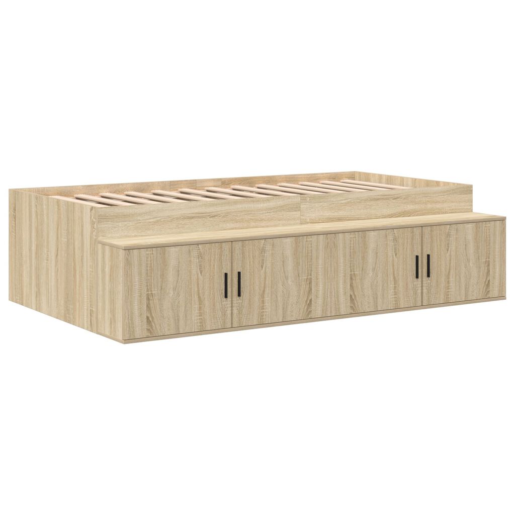 vidaXL κρεβάτι αποθήκευσης από Sonoma Oak 90x190 εκ