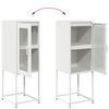 vidaXL Sideboard Λευκό 36x39x107 cm Ατσάλι ψυχρής έλασης