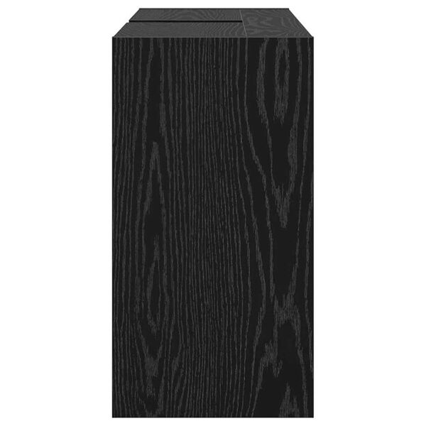 vidaXL Ντουλάπι Νιπτήρα Μαύρη Οξυά 90 x 29 x 55 εκ. Επεξεργασμένο ξύλο