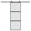 vidaXL &Sigma;&upsilon;&rho;ό&mu;&epsilon;&nu;&eta; &pi;ό&rho;&tau;&alpha; &mu;&epsilon; &sigma;&epsilon;&tau; &upsilon;&lambda;&iota;&kappa;&omicron;ύ 76x205 cm &alpha;&pi;ό &gamma;&upsilon;&alpha;&lambda;ί&&Alpha;&lambda;&omicron;&upsilon;&mu;ί&nu;&iota;&omicron;