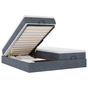 vidaXL &Omicron;&theta;&omega;&mu;&alpha;&nu;&iota;&kappa;ό &kappa;&rho;&epsilon;&beta;ά&tau;&iota; &mu;&epsilon; &sigma;&tau;&rho;ώ&mu;&alpha;&tau;&alpha; &Sigma;&kappa;&omicron;ύ&rho;&omicron; &gamma;&kappa;&rho;&iota; 200x200cm Velvet