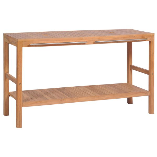vidaXL Έπιπλο Μπάνιου 132 x 45 x 75 εκ. από Μασίφ Ξύλο Teak