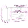 vidaXL Οργανωτής Γραφείου Παλιό Ξύλο 44.5 x 24 x 25 εκ