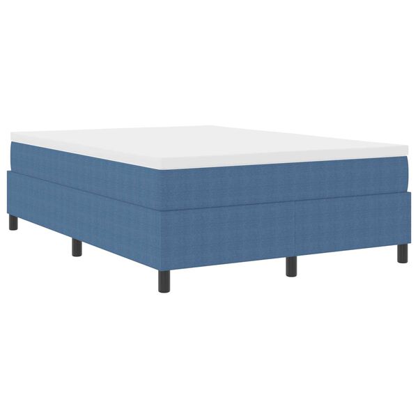 vidaXL Κρεβάτι με ελατήρια Μπλε 160 x 200 cm Βελούδο