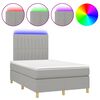 vidaXL &Kappa;&rho;&epsilon;&beta;ά&tau;&iota; Boxspring &mu;&epsilon; &Sigma;&tau;&rho;ώ&mu;&alpha; & LED &Alpha;&nu;.&Gamma;&kappa;&rho;&iota; 120x190&epsilon;&kappa;. &Upsilon;&phi;&alpha;&sigma;&mu;ά&tau;&iota;&nu;&omicron;