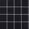 vidaXL Μαξιλάρι Πάγκου Κήπου Μαύρο Καρό 150x50x4 εκ. Ύφασμα Oxford