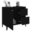 vidaXL Ντουλάπι Μπάνιου Μαύρο 65x33x60 εκ. Επεξεργασμένο Ξύλο