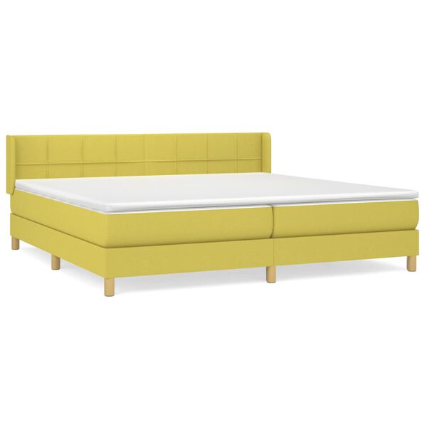 vidaXL &Kappa;&rho;&epsilon;&beta;ά&tau;&iota; Boxspring &mu;&epsilon; &Sigma;&tau;&rho;ώ&mu;&alpha; &Pi;&rho;ά&sigma;&iota;&nu;&omicron; 200x200 &epsilon;&kappa;. &Upsilon;&phi;&alpha;&sigma;&mu;ά&tau;&iota;&nu;&omicron;