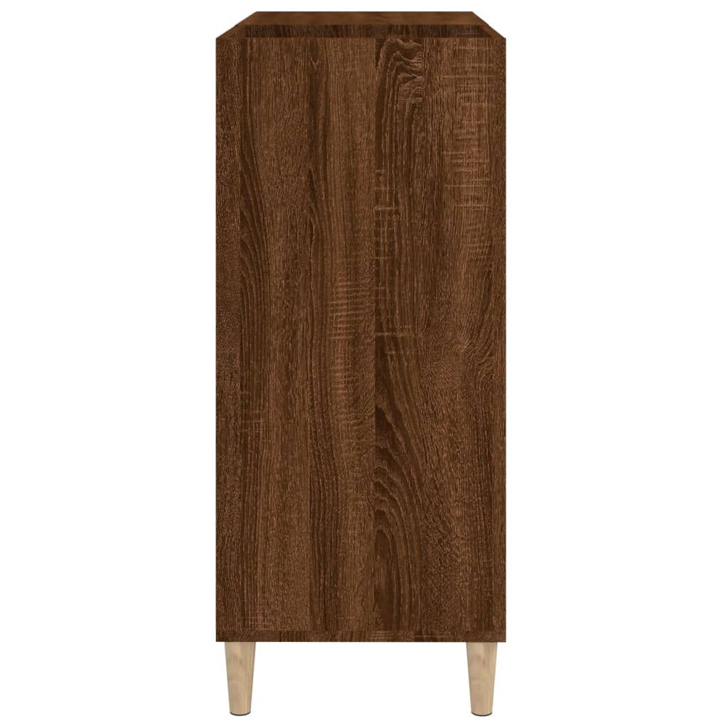 vidaXL Δισκοθήκη Καφέ Δρυς 84,5 x 38 x 89 εκ. από Επεξεργασμένο Ξύλο