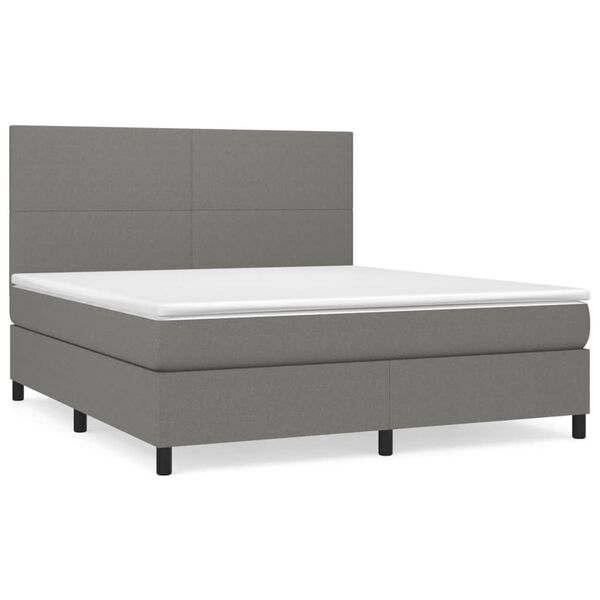 vidaXL &Kappa;&rho;&epsilon;&beta;ά&tau;&iota; Boxspring &mu;&epsilon; &Sigma;&tau;&rho;ώ&mu;&alpha; &Sigma;&kappa;&omicron;ύ&rho;&omicron; &Gamma;&kappa;&rho;&iota; 160x200 &epsilon;&kappa; &Upsilon;&phi;&alpha;&sigma;&mu;ά&tau;&iota;&nu;&omicron;