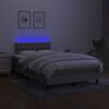 vidaXL &Kappa;&rho;&epsilon;&beta;ά&tau;&iota; Boxspring &mu;&epsilon; &Sigma;&tau;&rho;ώ&mu;&alpha; & LED &Alpha;&nu;.&Gamma;&kappa;&rho;&iota; 120x190&epsilon;&kappa;. &Upsilon;&phi;&alpha;&sigma;&mu;ά&tau;&iota;&nu;&omicron;