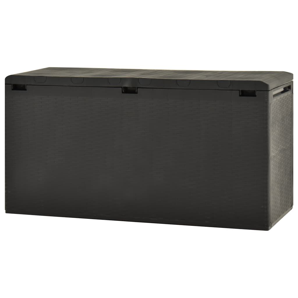 vidaXL Μπαούλο Αποθήκευσης Κήπου Ανθρακί 114 x 47 x 60 εκ.
