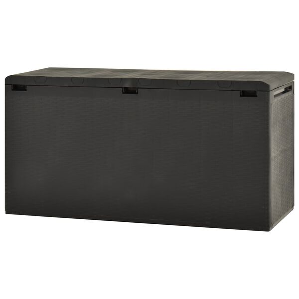 vidaXL Μπαούλο Αποθήκευσης Κήπου Ανθρακί 114 x 47 x 60 εκ.